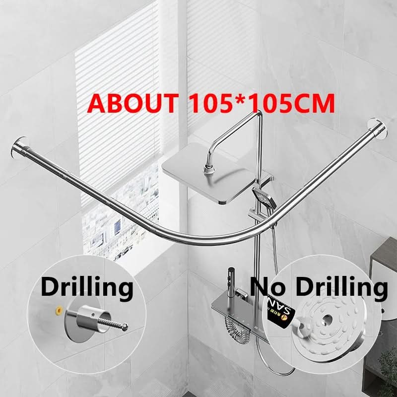 ARCFLEX – L Shaped Telescopic Shower Curtain Rod