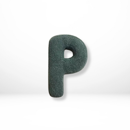 Letter-Shaped Velvet Throw Pillow — Personalized Initial Cushion for Couch, Bed & Nursery Décor