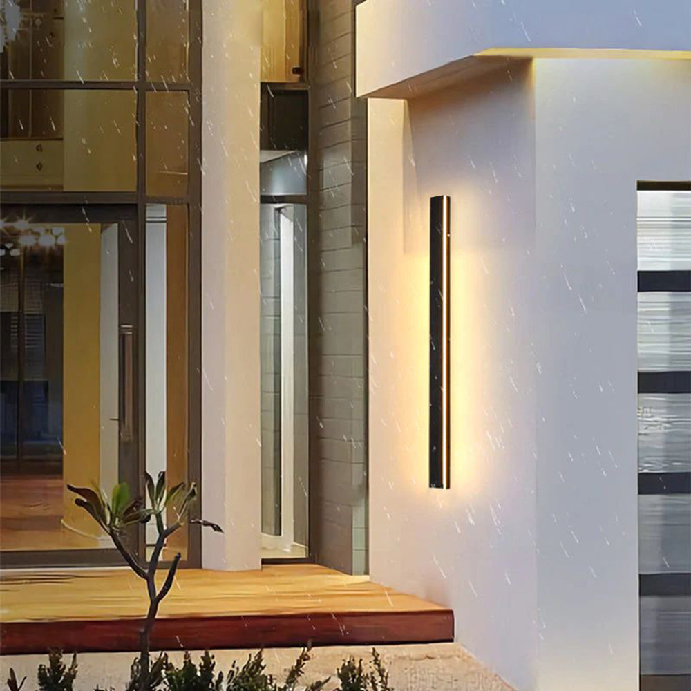 Linear LED Outdoor Sconce 79 Inch Waterproof Metal Wall Light for Patio Garden Facade Pathway Modern Exterior Minimalist Architecture Fixtur