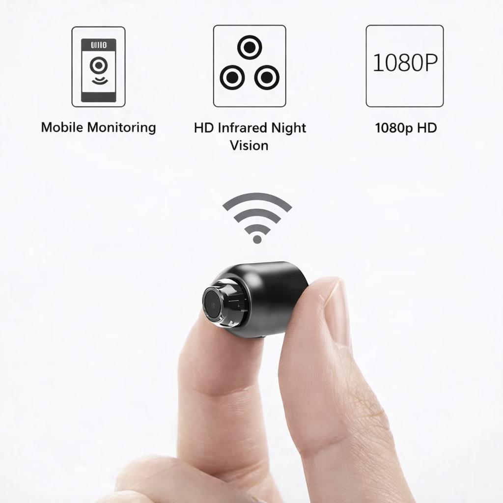 Indoor WiFi Surveillance Camera 1080p HD with Motion Alerts Night Vision Two-Way Audio for Home Apartment Nursery Pet Monitoring 120° Angle