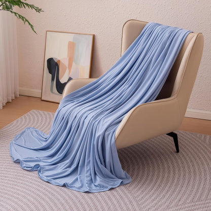 Comodidad refrescante | Manta ligera reversible para personas calurosas | Manta fina y suave para cama y sofá