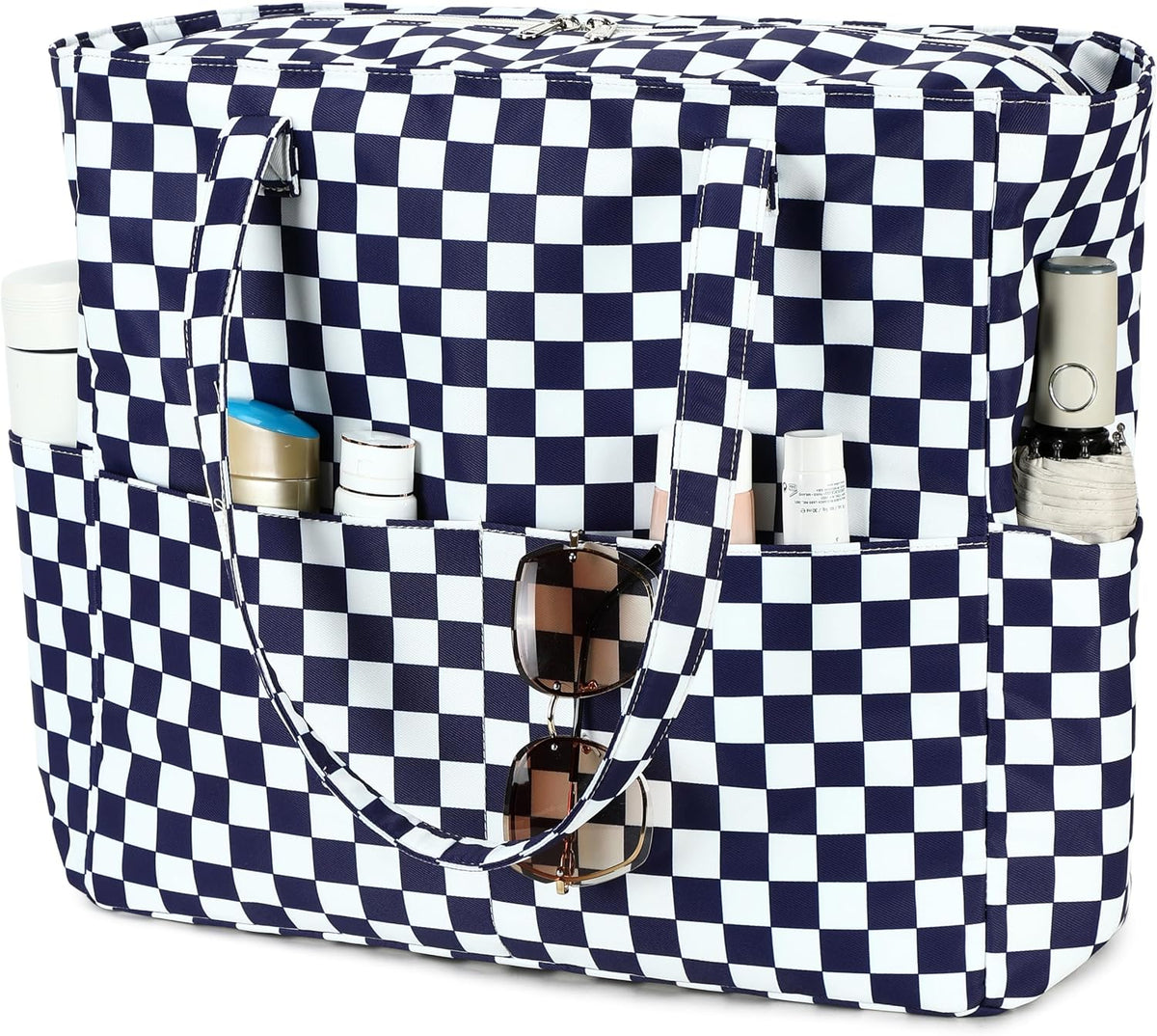 Bolso de playa extragrande con compartimento impermeable, bolso de playa resistente al agua para piscina y natación, bolso tipo tote para viajes