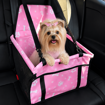 Ortekor Elevated Washable Car Booster Seat (Safety Leash & Adjustable Straps)