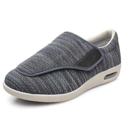 Extra-Wide Adjustable Velcro Shoes for Swollen Feet with Memory Foam Insoles – Breathable Diabetic-Friendly Slip-Resistant Sneakers for