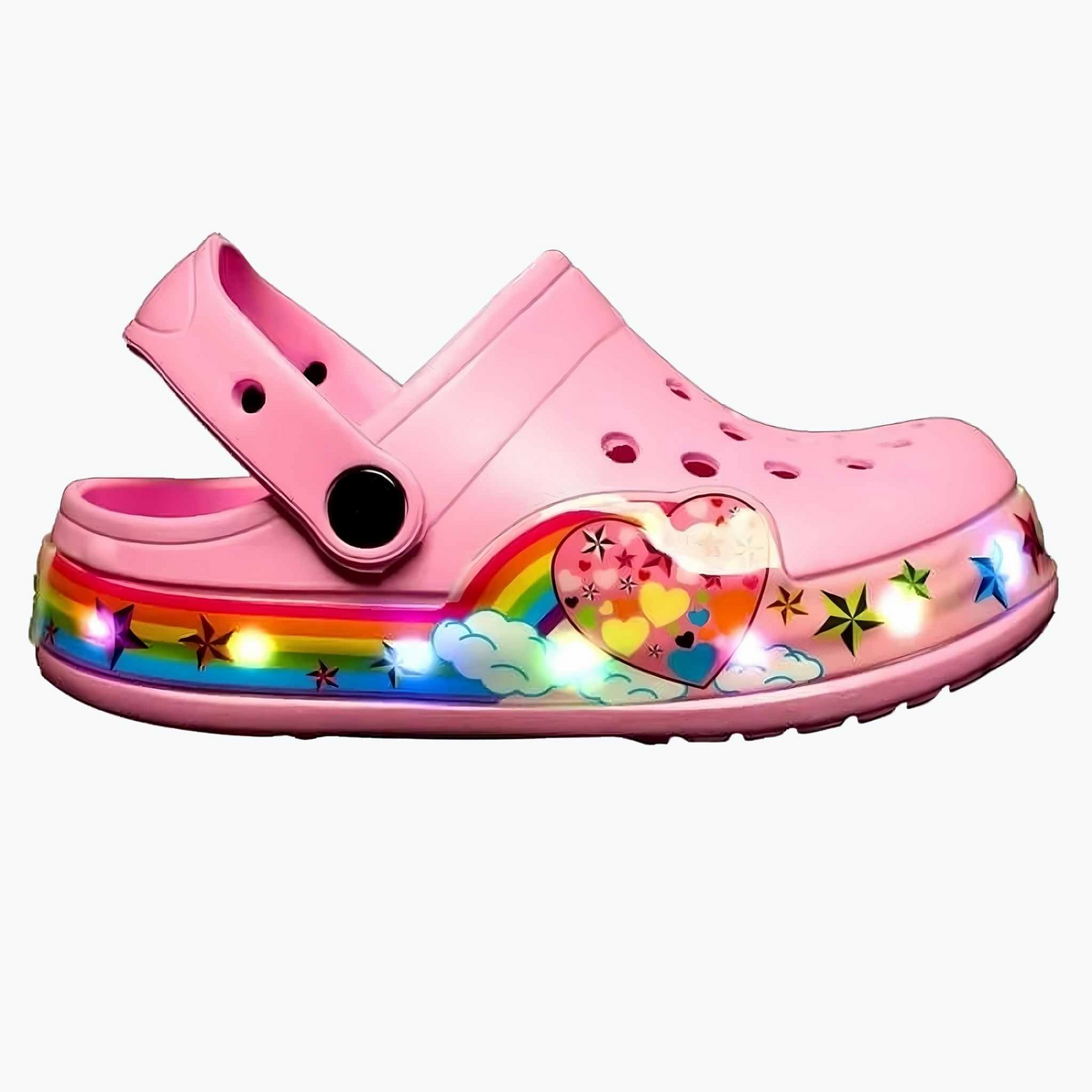 Light-Up Kids Clogs – Colorful Slip-On Shoes with LED Glow for Boys & Girls