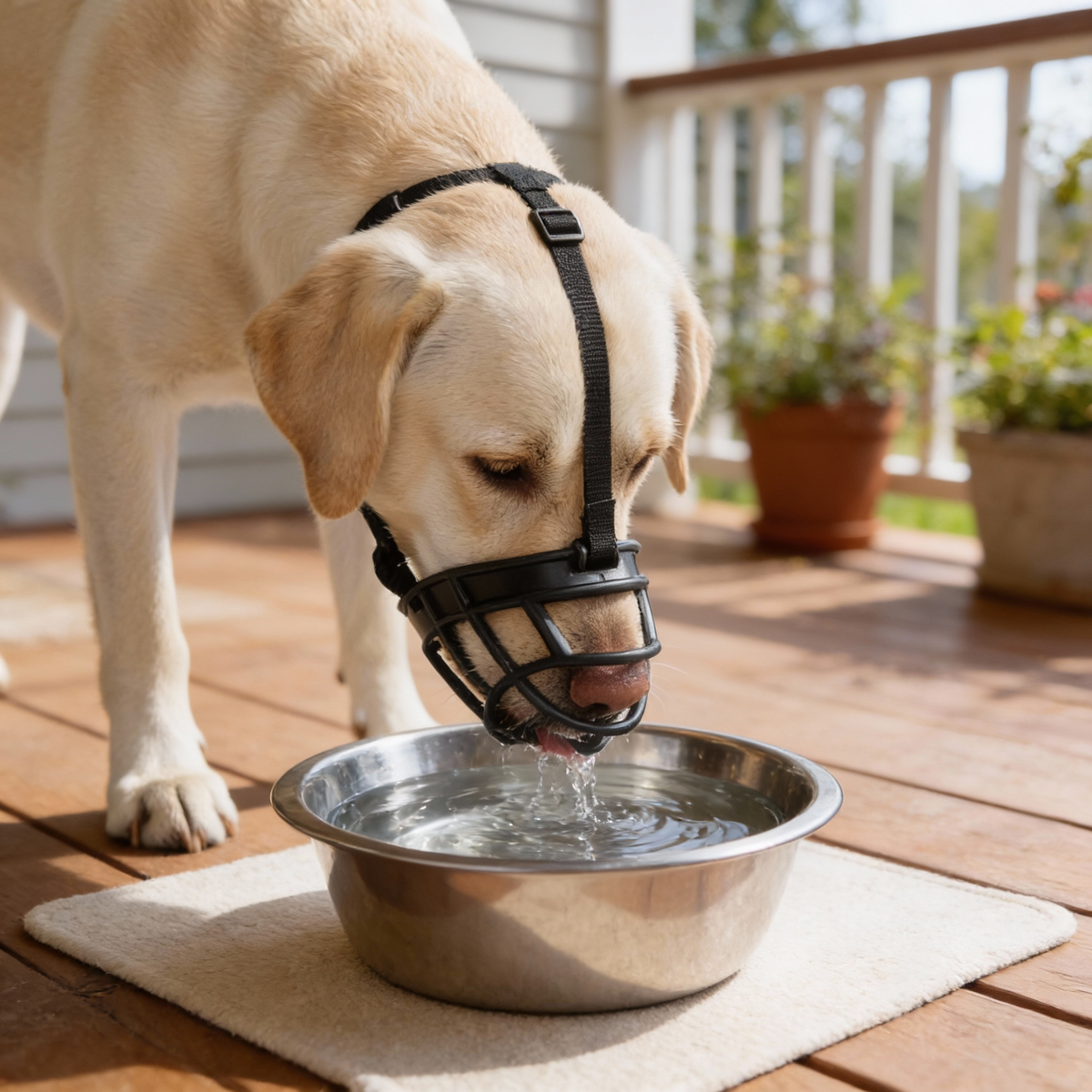 Breathable Mesh Dog Muzzle with Adjustable Straps for Training, Grooming & Safe Walks | Anti-Bite Pet Guard for Small to Large Dogs