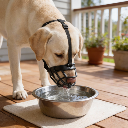 Breathable Mesh Dog Muzzle with Adjustable Straps for Training, Grooming & Safe Walks | Anti-Bite Pet Guard for Small to Large Dogs