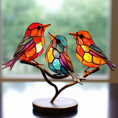 Metal Bird Figurine Set for Shelves & Tables – Nature-Inspired Home Accent, Multiple Sizes Available