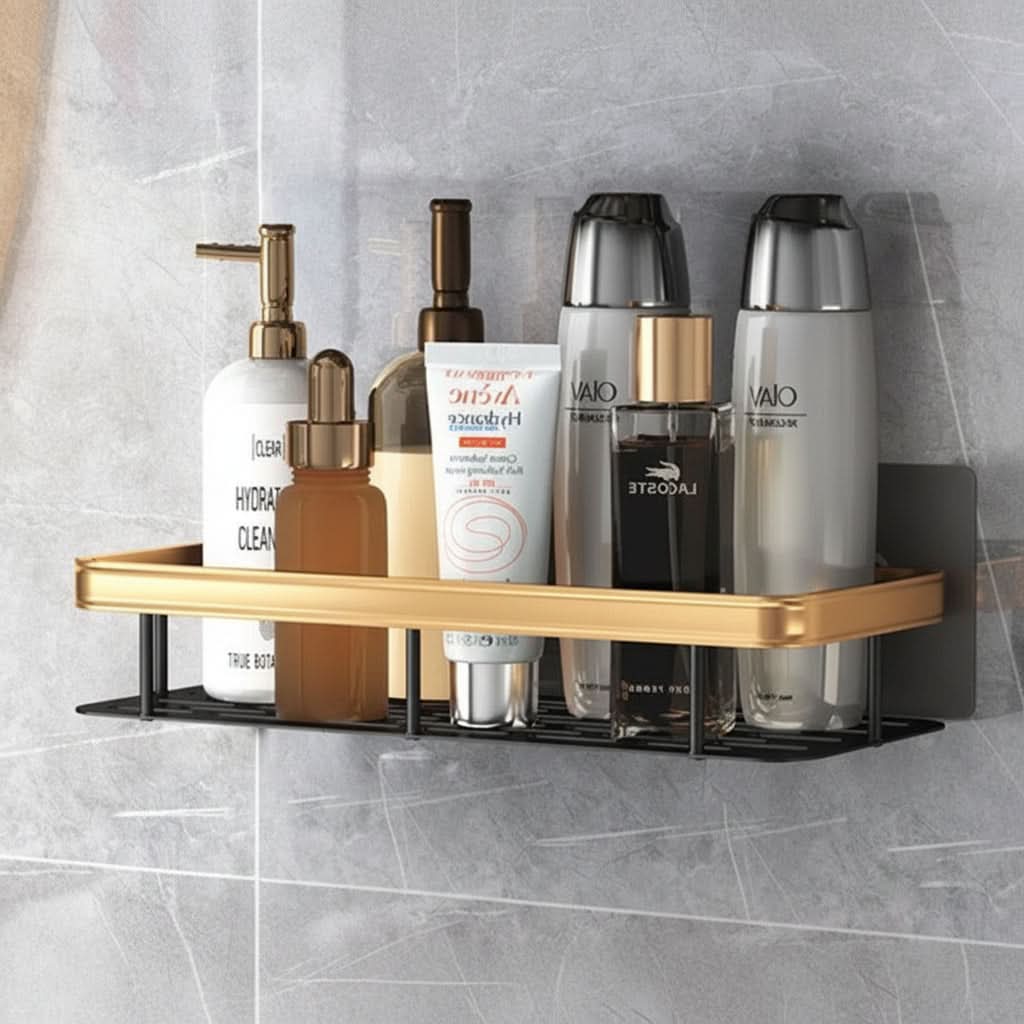 ALUVAULT – Aluminum Alloy Wall Mounted Bathroom Shelf Organizer