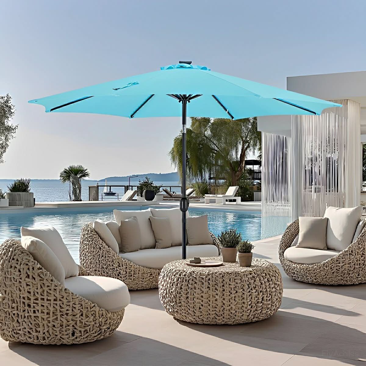 CANOPYGLOW – Luces solares para sombrilla para elegantes veladas al aire libre