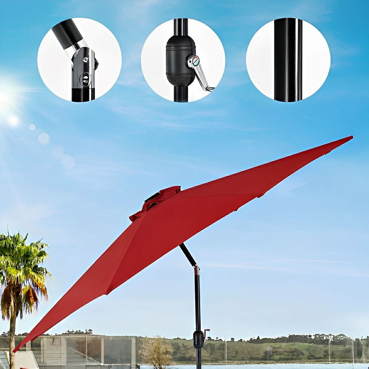 CANOPYGLOW – Luces solares para sombrilla para elegantes veladas al aire libre