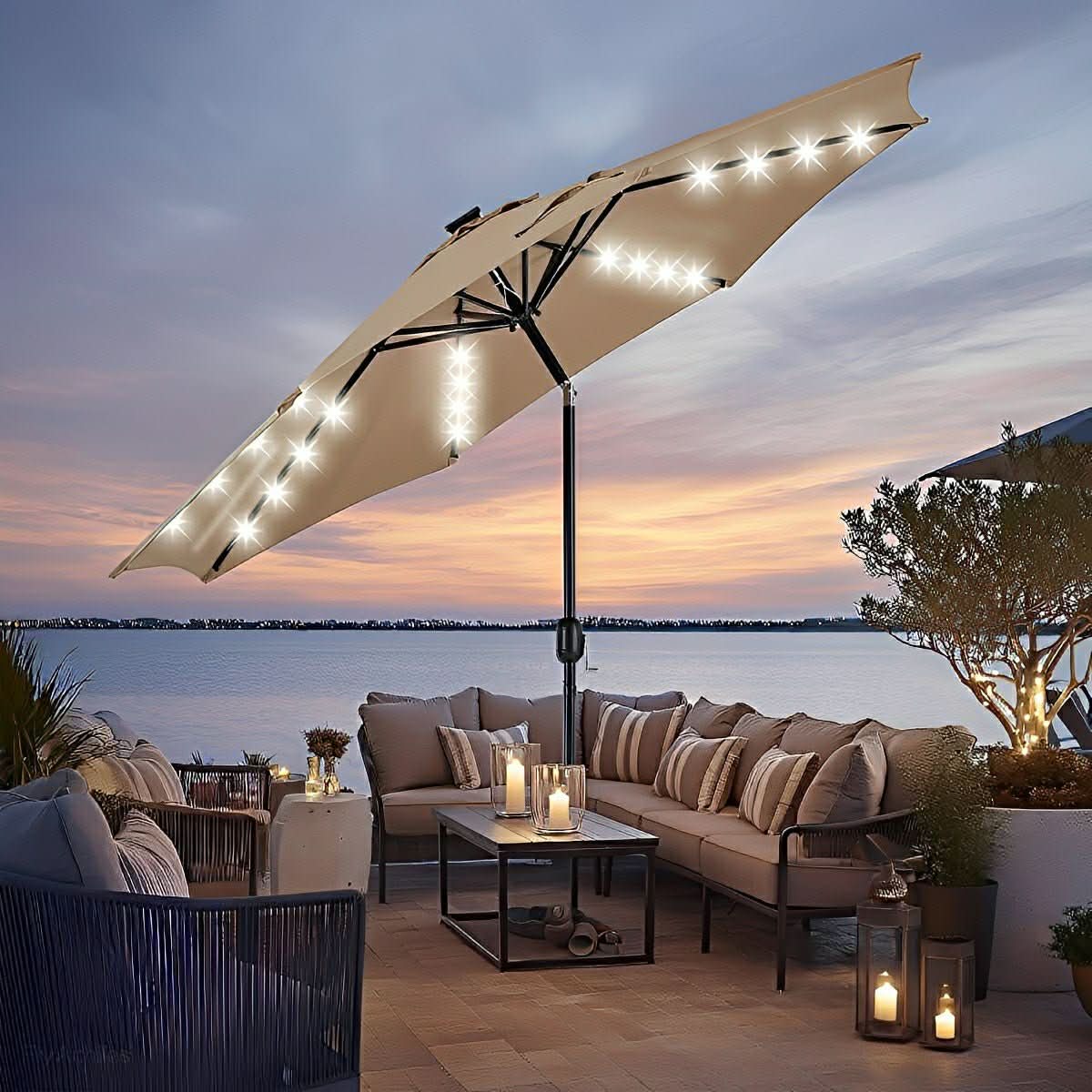 CANOPYGLOW – Luces solares para sombrilla para elegantes veladas al aire libre