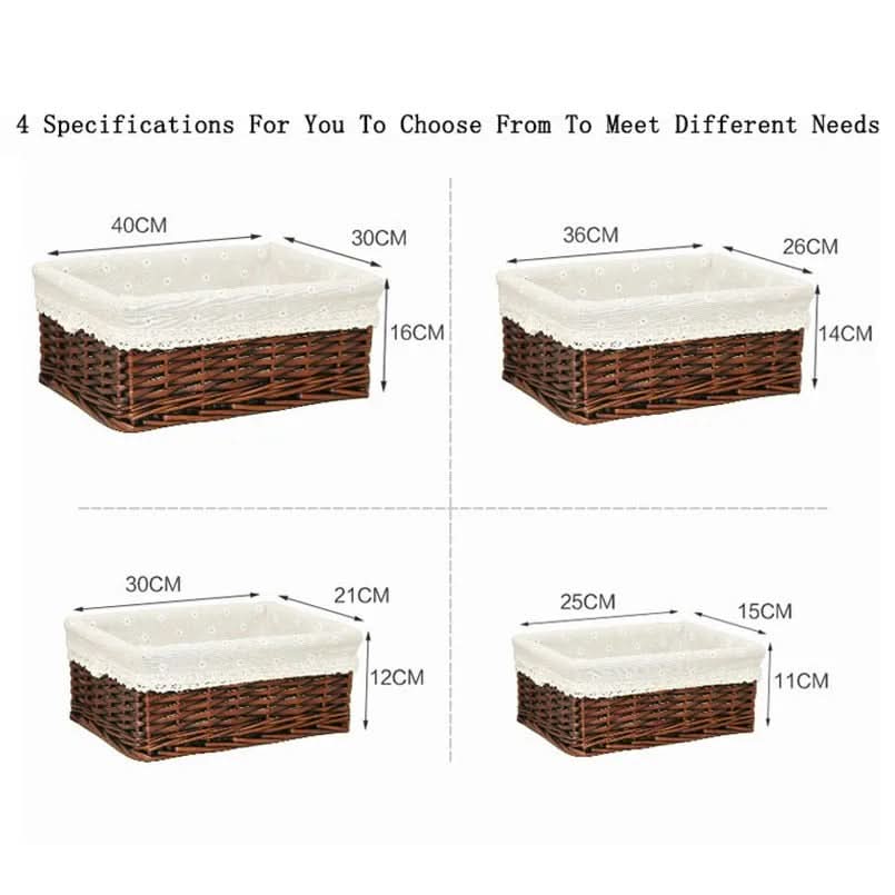 WILLOWCRAFT – Handmade Storage Basket Organizer