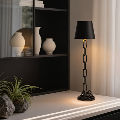 Rechargeable LED Desk Lamp with Touch Control, USB-C Chain Link Design for Bedside, Office, Living Room