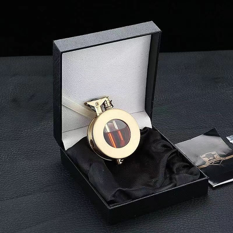 Vintage Metal Fuel Lighter with Classic Windproof Design for Everyday Use & Gifts