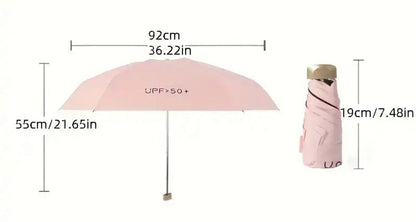 Pocket Umbrella with UV Protection – Compact Travel-Size Sun & Rain Shield for Everyday Carry
