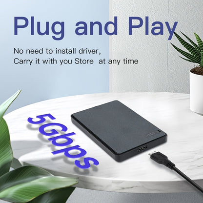 Portable SSD | External Hard Drive with USB 3.0 for Fast Data Backup | Slim Design for Easy Storage