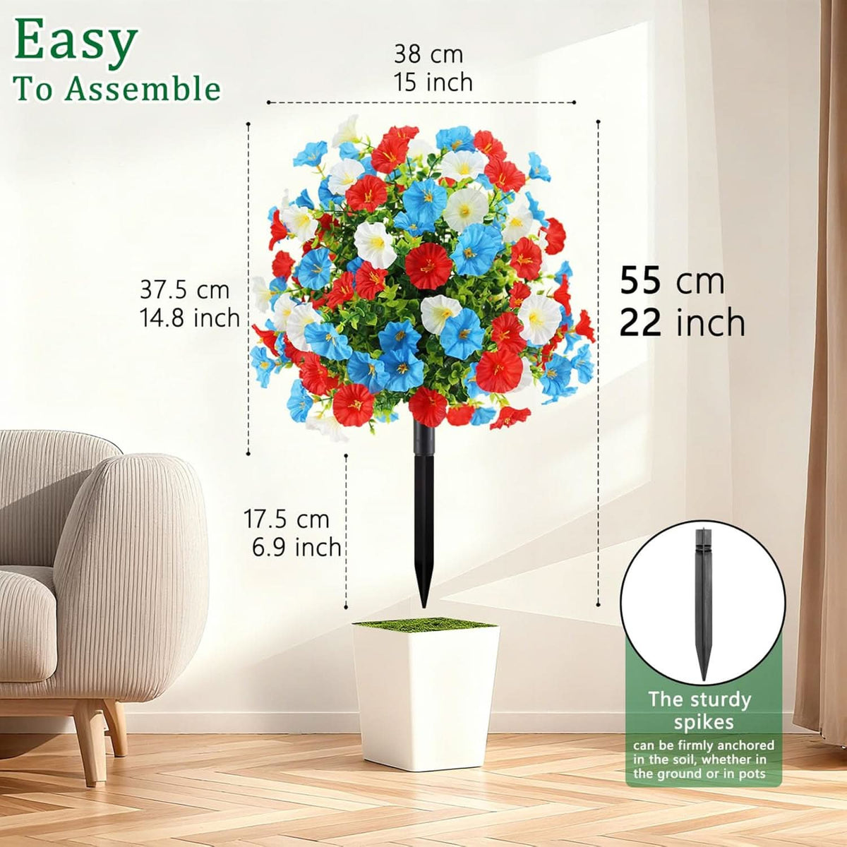 STARHAVEN – Decorative Artificial Flower Tree for Festive Elegance