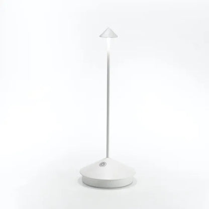 Luz de acento LED inalámbrica de 30.5 cm de altura, recargable, funciona con batería, regulable, luz cálida, estructura de metal, para patio, comedor y mesa de noche