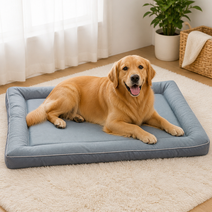 Ortekor All-Season Polyester & Non-Slip Dog Bed