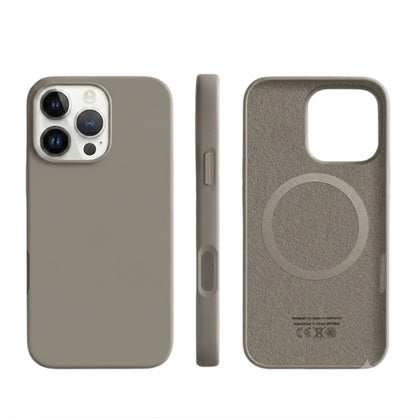 Soft-Touch Silicone iPhone Case with Magnetic Wireless Charging – Slim Protective Cover with Shock Absorption for Daily Use