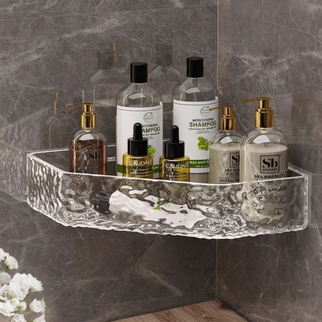 GLACIERA – Corner Glacier Design Bathroom Shelf Organizer