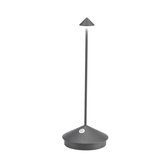Rechargeable LED Desk Lamp with Dimmer - Cordless Aluminum Light for Patio, Dining & Bedside - 11.4 in Tall, 2700K Warm Glow, USB Powered fo