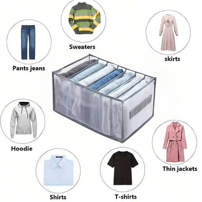 Organizador de ropa Waver: almacenamiento de tela de 7 compartimentos para la organización del armario