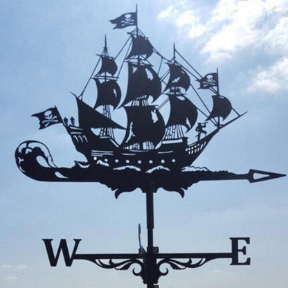 Decorative Weather Vane for Yard – Stainless Steel Wind Direction Indicator, Weatherproof Garden Accent