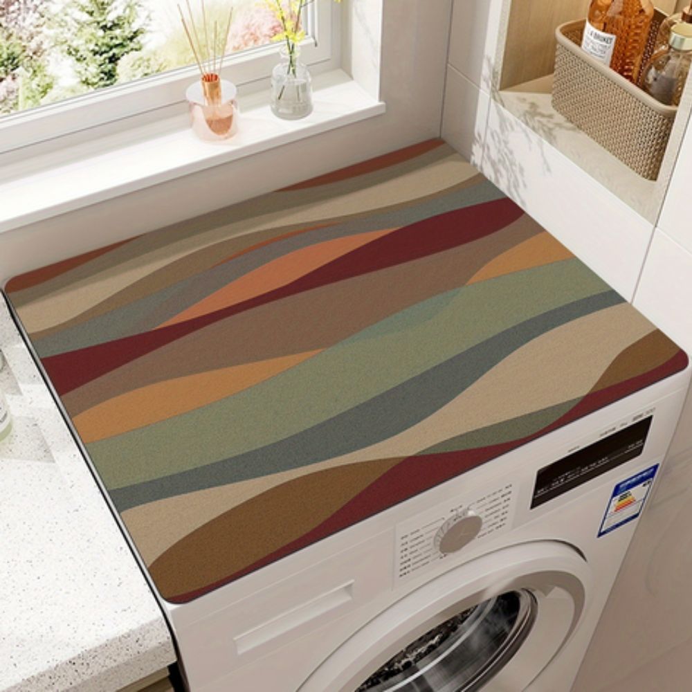 Microfiber Appliance Cover Mat with Non-Slip Backing – Decorative Protection for Countertop Machines, Kitchen Gadgets, and Home Appliances