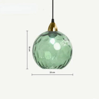 Glass Globe Pendant Light Fixture Modern Hanging Ceiling Lamp for Dining Room Kitchen Island Bedroom Living Room Decorative Suspended