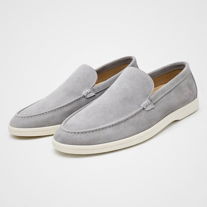 Men's Slip-On Loafers Suede-Look Casual Dress Shoes for Everyday Comfort & Style