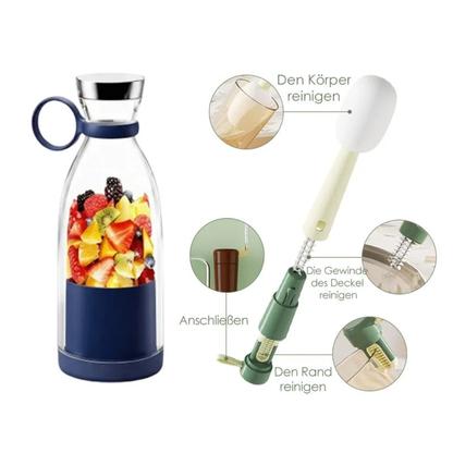Licuadora personal recargable por USB, botella de 17 oz para batidos de proteínas, licuados, jugos, ideal para llevar, ejercicio, viajes, hogar, oficina y entrenamiento