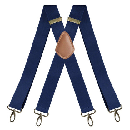 Adjustable X-Back Suspenders with Metal Clips for Men – Elastic Dress Braces for Formal & Casual Wear