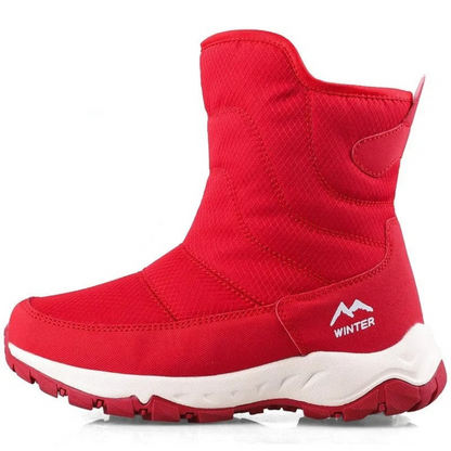 Women's Insulated Waterproof Winter Boots with Side Zip – Ankle-High Snow Boots for Cold Weather
