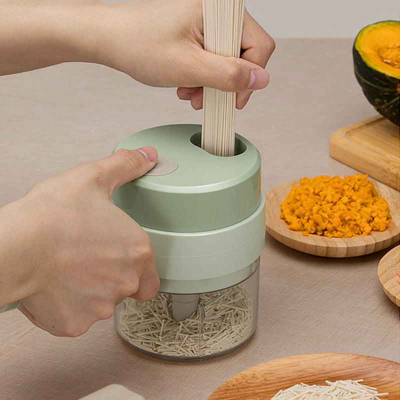 Rechargeable Electric Mini Food Processor for Chopping Vegetables, Garlic & Herbs – Cordless Kitchen Tool with USB Charging, Waterproof