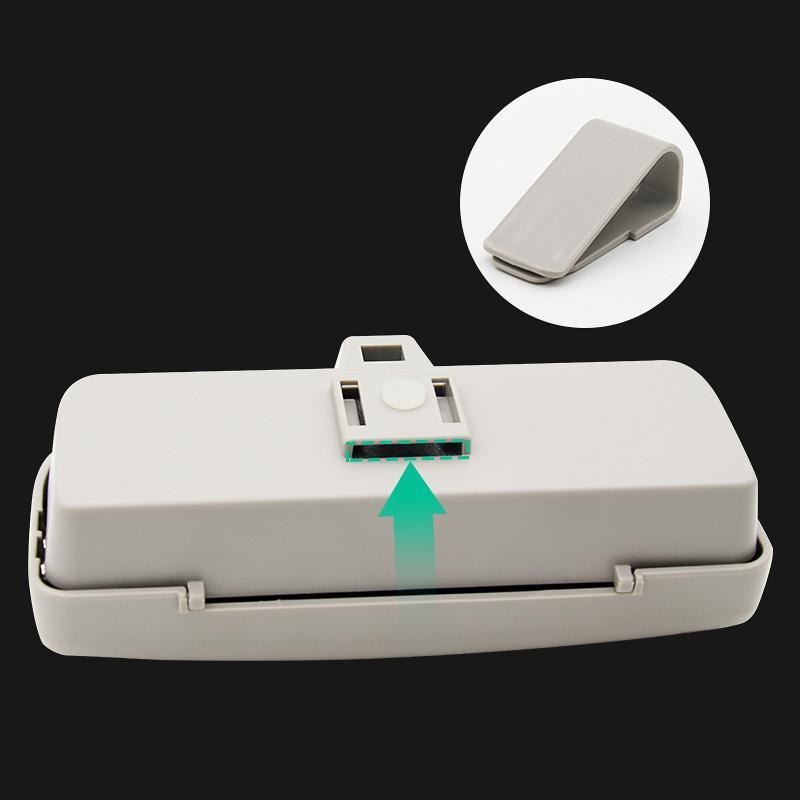 Organizador de lentes para visera de auto – Soporte para gafas de un solo toque para camionetas y SUV