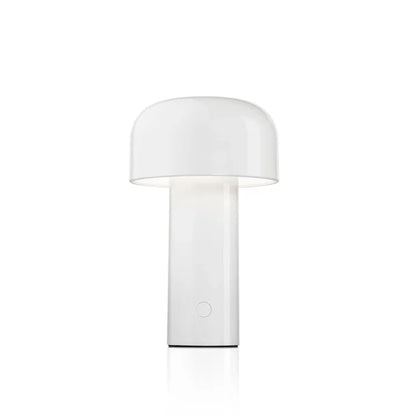 Rechargeable LED Mushroom Desk Lamp 8.3 in Cordless Touch Dimmer Warm White Portable Nightstand Light for Bedroom Living Room Patio Outdoor