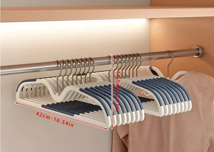 Rotating Non-Slip Compact Hangers for Shirts & Dresses – Space-Saving Closet Solution with Swivel Hook