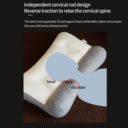 Neck Pillow Ergonomic Contour Microfiber Filled 48 x 74 cm