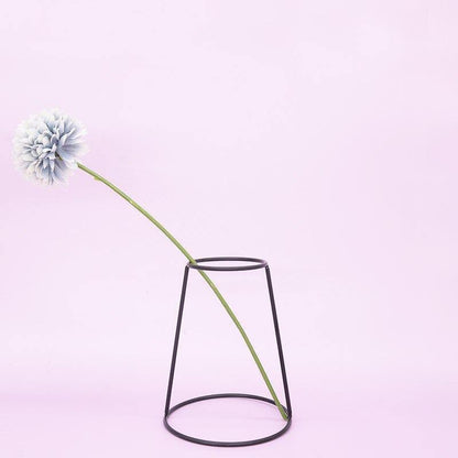 Sleek Iron Line Vase Stand