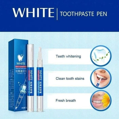 Lápiz blanqueador dental con fórmula natural, lápiz blanqueador de dientes portátil para manchas de café, blanqueamiento dental instantáneo