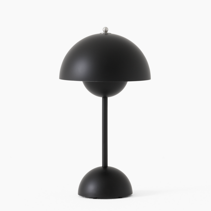 Portable Rechargeable LED Mushroom Lamp — Cordless Nightstand Light with 2000mAh Battery, Warm 3000K Glow for Bedroom, Living Room & Home Of