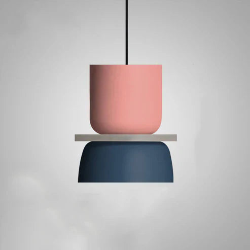 Simple LED Hanging Light in White Finish - Ortekor