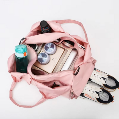 Sports Travel Duffel Bag with Waterproof Design and Shoe Storage