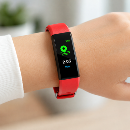 Vida Activa | Reloj inteligente de seguimiento físico con monitor de frecuencia cardíaca | Diseño ajustable para el seguimiento de la actividad diaria