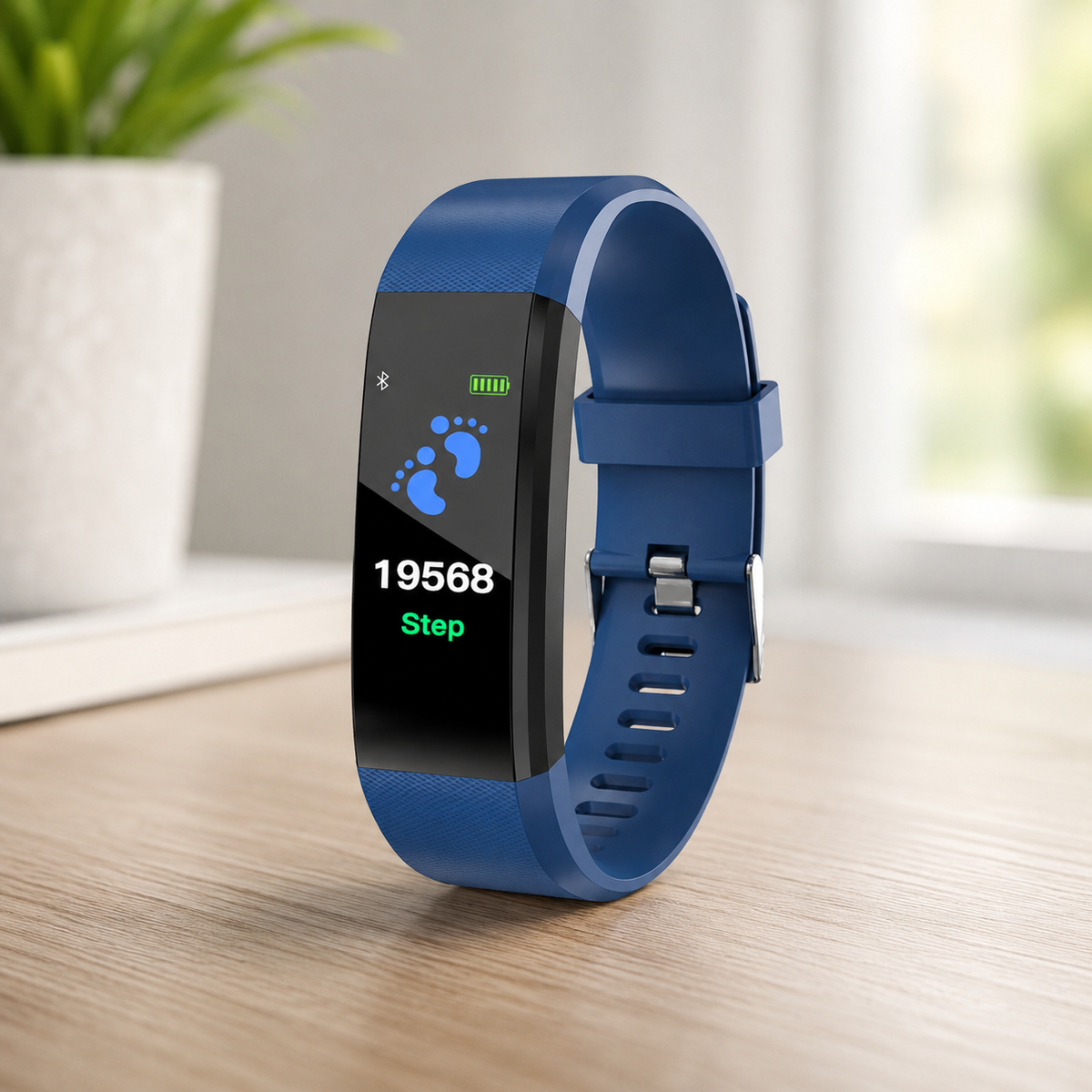 Vida Activa | Reloj inteligente de seguimiento físico con monitor de frecuencia cardíaca | Diseño ajustable para el seguimiento de la actividad diaria