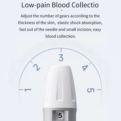 Kit de monitor de glucosa en sangre con 50 tiras reactivas y lancetas | Kit de prueba de azúcar en sangre, dispositivo preciso y portátil para realizar pruebas sencillas en casa, kit de prueba de nivel de azúcar en sangre