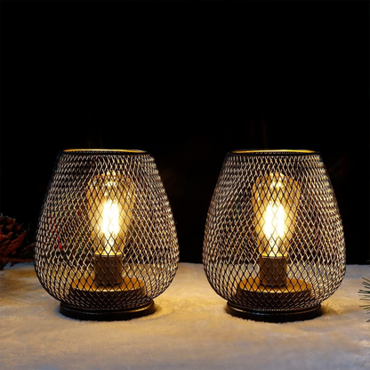 Portable Rechargeable LED Accent Lamp Metal Dimmable Cordless Battery Powered Indoor Outdoor Dining Patio Nightstand Ambient Mood Lighting