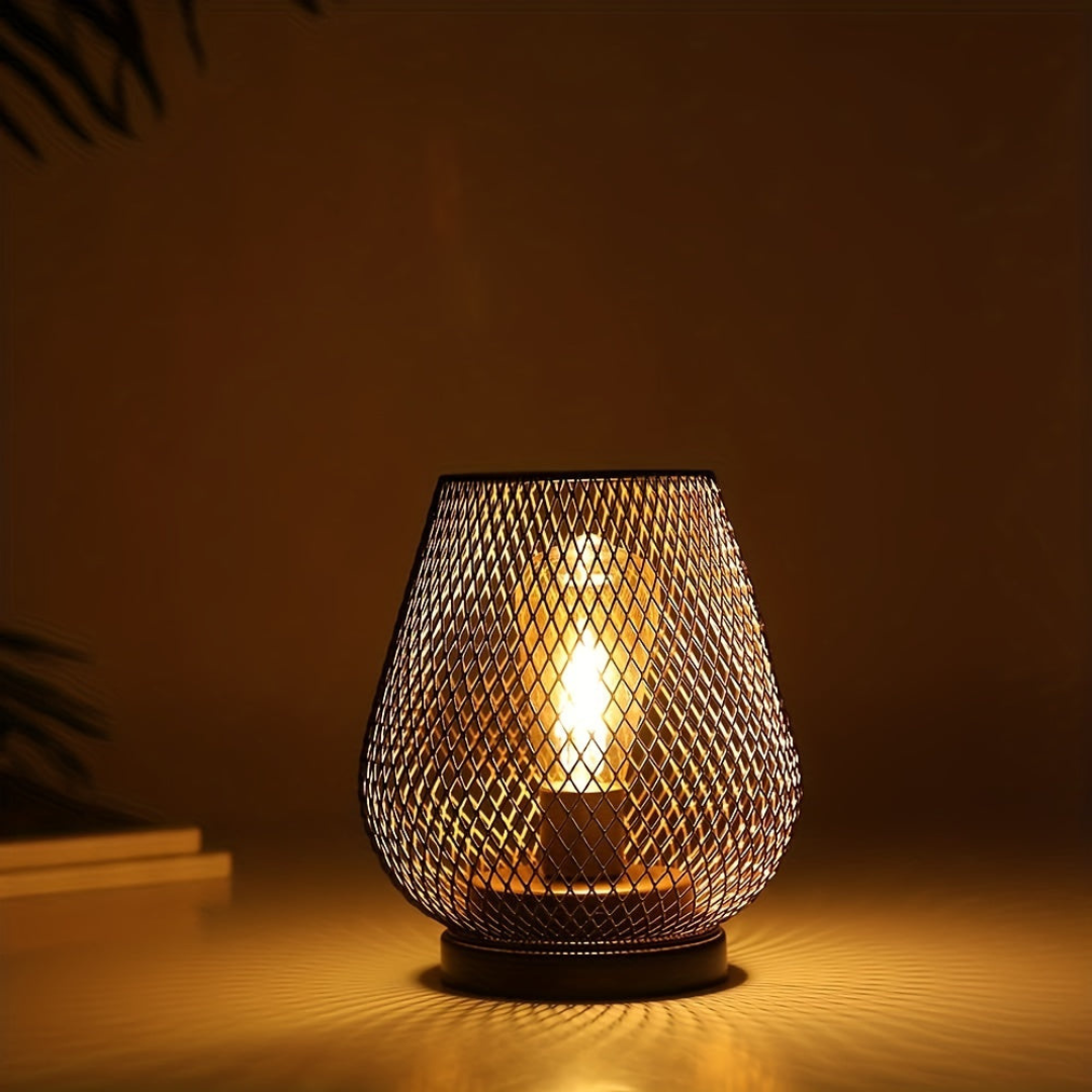 Portable Rechargeable LED Accent Lamp Metal Dimmable Cordless Battery Powered Indoor Outdoor Dining Patio Nightstand Ambient Mood Lighting